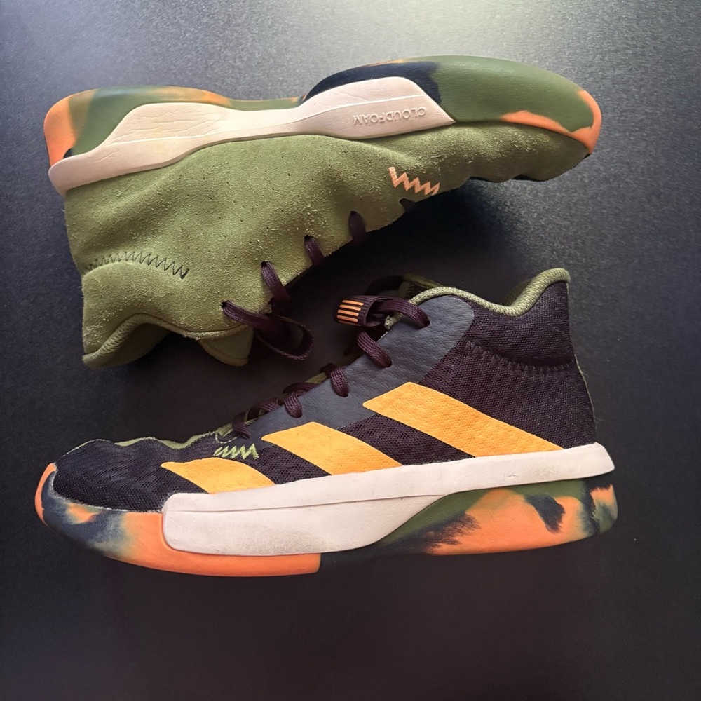 Adidas pro next 19 basketball‎ soldier green size 6 athletic sneakers Multicolor